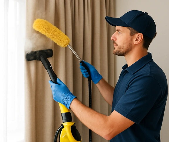 Trusted drapes cleaning technician Matty Curtain Cleaning oran-park-nsw QLD