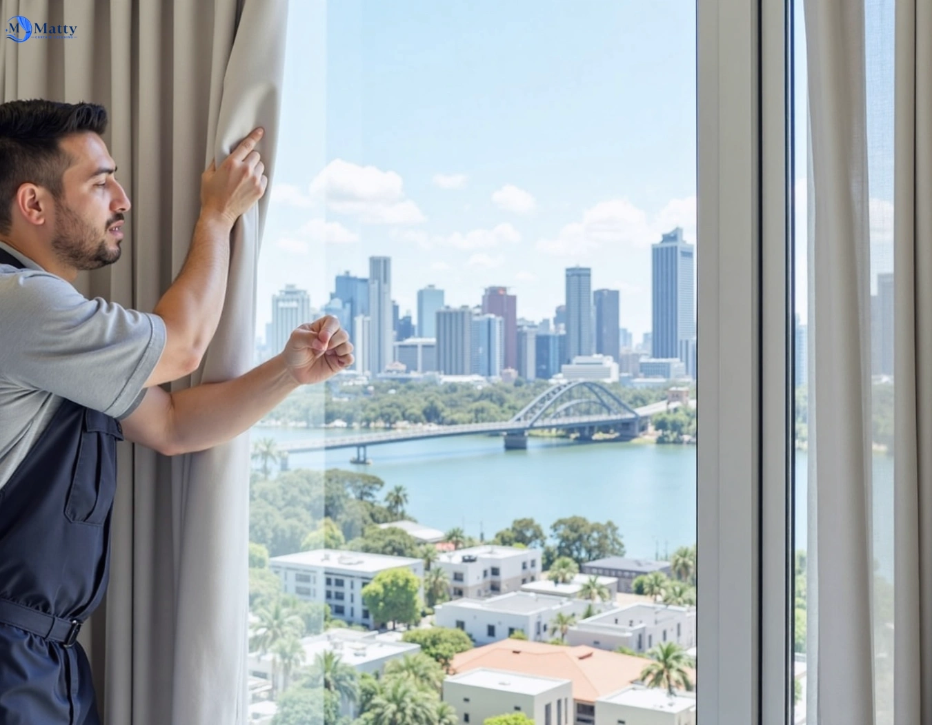 Professional curtain steam cleaning service oran-park-nsw QLD by Matty Curtain Cleaning